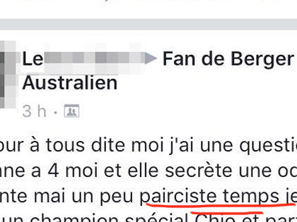 Je vous laisse déchiffrer ce message sur Facebook…